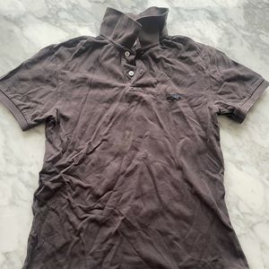 Marc Jacobs Brown Maroon cotton pique polo, size XS